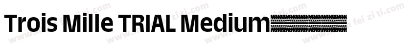 Trois Mille TRIAL Medium字体转换